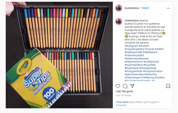 Crayola en Instagram
