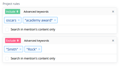 The updated query parametres