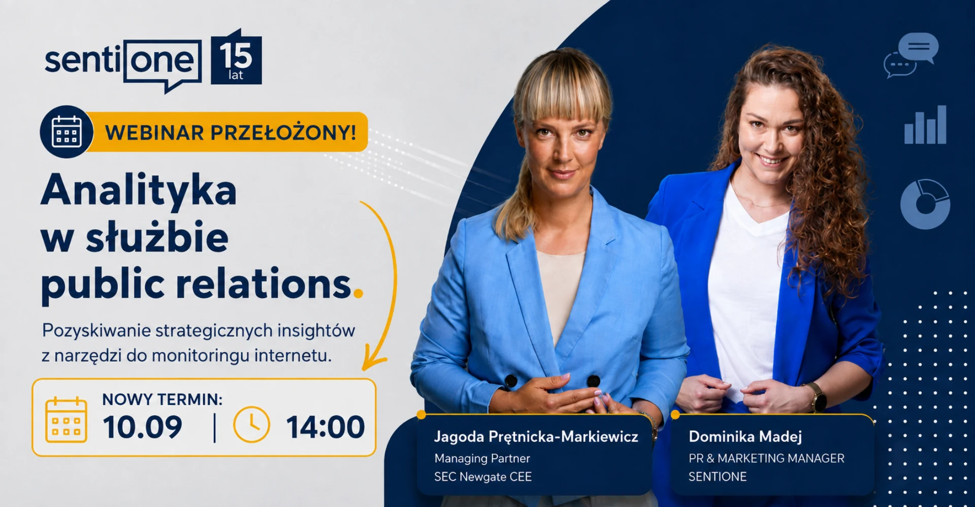 Analityka w służbie public relations — bezpłatny webinar 10 września o godzinie 14:00